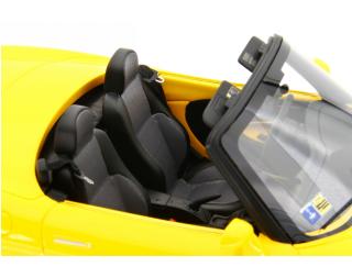 Fiat Barchetta 1995 Giallo Ginestra Laudoracing 1:18 Resinemodell (Türen, Motorhaube... nicht zu öffnen!)